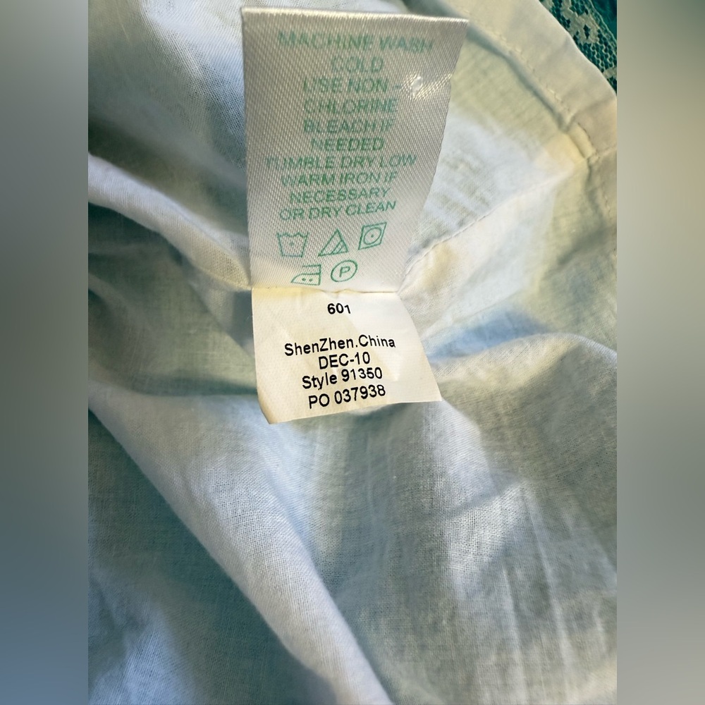 Lilly Pulitzer Adelson Jacquard Shift dress in turquoise pre-owned size 4 - Picture 7 of 7